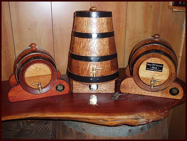 natural stained keg Natural Stain Bundy Kegs