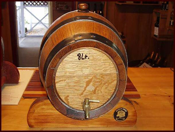 teak stained keg Teak Stain Bundy Kegs